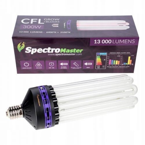  Bec Spectromaster 300 W CFL pentru cultivarea plantelor