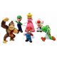  FIGURINES SUPER MARIO BROS LUIGI, set cadou, 6 buc