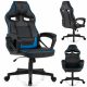  Scaun gaming Sense7 Knight, piele ecologica neagra si gri