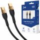  3mk USB tip C - cablu USB tip C 2 m negru