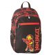  LEGO Ninjago LEGO-BAGS rucsac cu mai multe compartimente pentru grădiniță pentru băieți, negru, nuanțe de roșu