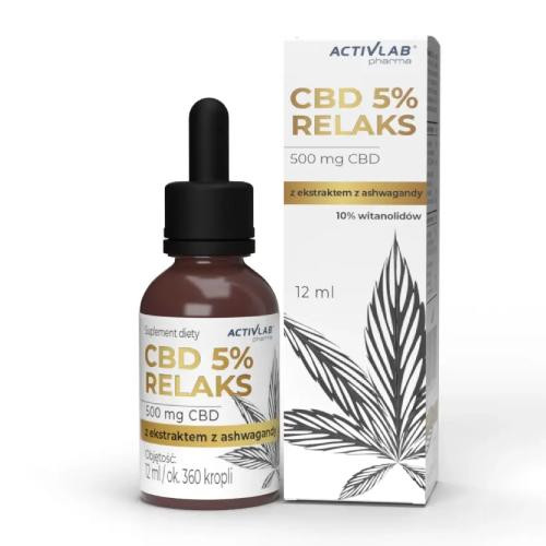  CBD 5% RELAXARE CU ASHWAGANDHA 12 ml Activlab Pharma