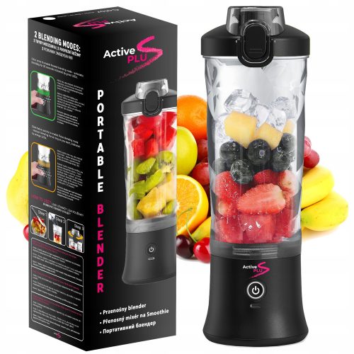  Blender cu pahare ActivePlus 1213 350 W, negru