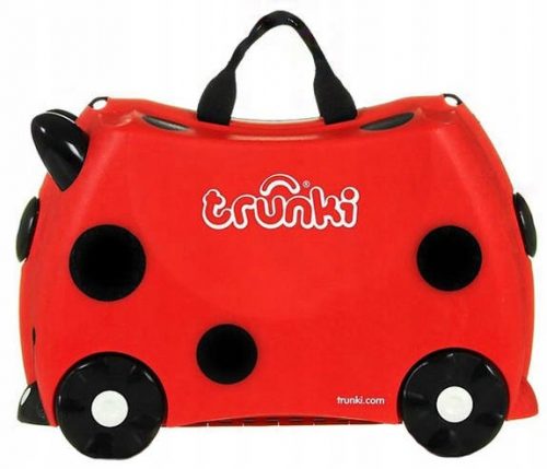  Trunki valiză copii 18 l negru, Nuanțe de roșu