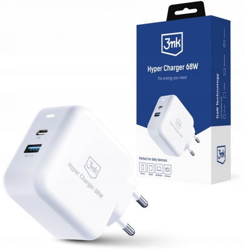  USB-C + A 3mk Hyper Charger Încărcător de perete 68W