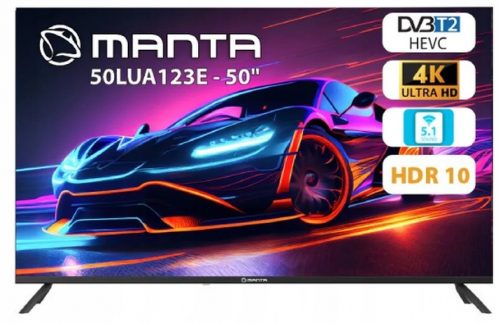  Televizor LED Manta 50LUA123E 50" 4K UHD, negru