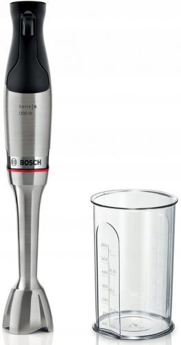  Blender de mână cu recipient Bosch ErgoMaster 1200W Lamă de oțel Puternic