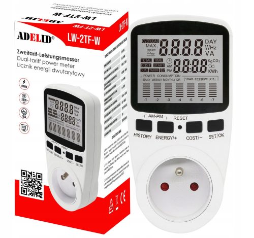 Wattmetru Adelid 16 A 3680 W