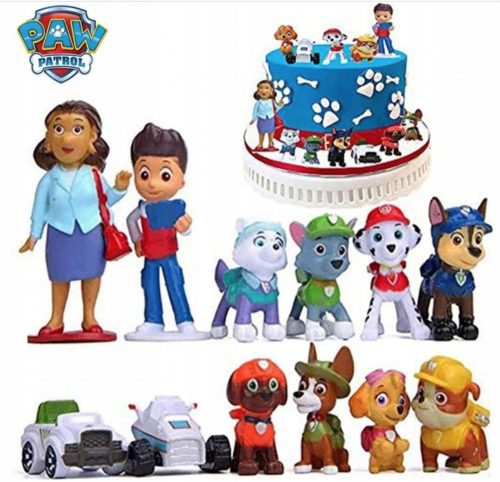  FIGURINES PAW PATROL set câini, vehicule, 12 buc.