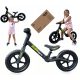  Bicicleta de echilibru iKido Leggero 12", negru si roz