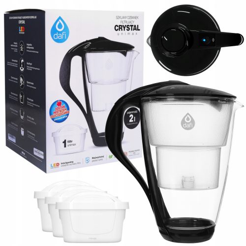  Urcior cu filtru Dafi Crystal Unimax 2 l, negru