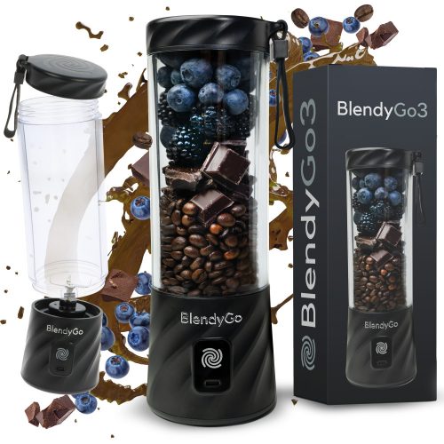  BlendyGo 3 blender cu cană de 250 W, negru