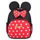  Rucsac scolar Minnie Mouse EMES cu un singur compartiment, negru, nuante de rosu