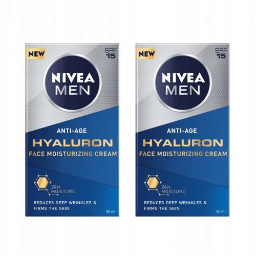  NIVEA MEN Crema antirid Hyaluron 2 buc.