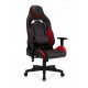  Scaun gaming Sense7 Vanguard, piele ecologica neagra si rosie