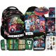  Rucsac pentru școală Avengers Paso cu mai multe compartimente negru, Nuanțe de roșu, Nuanțe de albastru, Nuanțe de verde, Multicolor 18 l