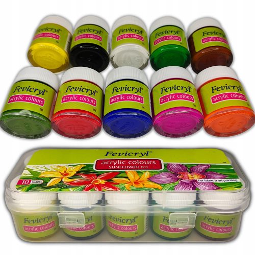  Vopsele textile Pidilite multicolore 10 buc 150 ml