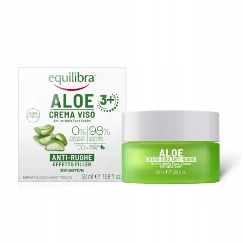  Crema de fata anti-imbatranire Equilibra Aloe 0 SPF zi si noapte 50 ml