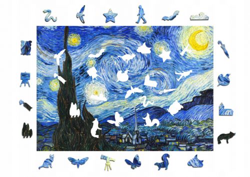  Puzzle din lemn A3 Van Gogh Starry Night 300 de piese