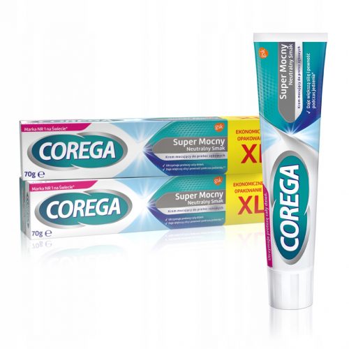  Crema de fixare pentru proteze dentare Corega Super Strong, usor menta 70 g