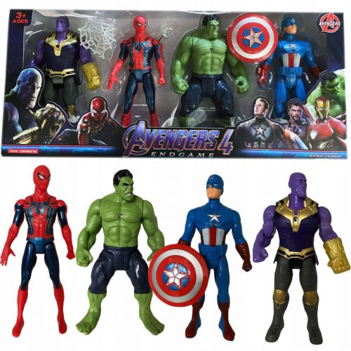  Set de figurine Avengers Capitanul America Spiderman