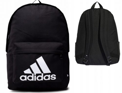  Rucsac sport Adidas Classic Badge of Sport cu 3 dungi, negru