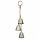  CLOPOTE METALICE SILVER suspendate pentru decoratiuni usi