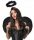  Set BLACK FALLEN ANGEL Halloween Nastere joc HALO Tiara WINGS Raven