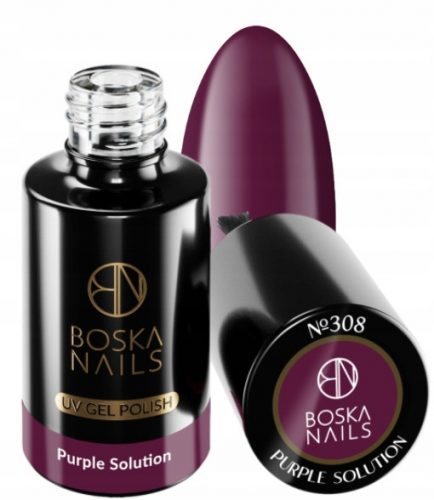  Boska Nails Divine violet solutie 308 lac hibrid 6 ml