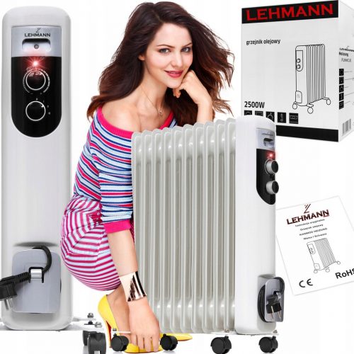  Radiator ulei Lehmann 2500 W, negru