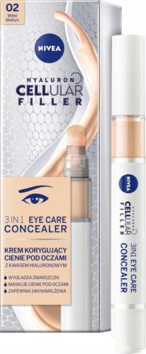  NIVEA Hyaluron Cellular Filler 3in1 Crema corectand cearcane sub ochi, culoare deschisa, 4 ml