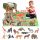  Set animale de safari figurine copac accesorii zoo + mat