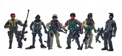  Figurine soldați SWAT 6 buc Figurine mobile ale armatei Army Counter Strike