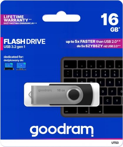  Pendrive GOODRAM UTS3 16 GB USB 3.0 negru