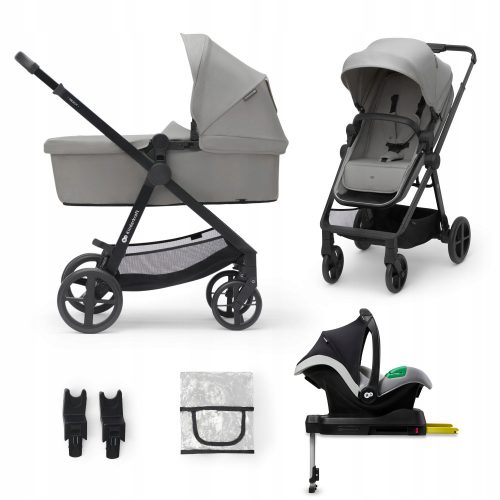  NOU Carucior multifunctional 4in1 pentru bebelusi cu scaun MINK PRO Kinderkraft