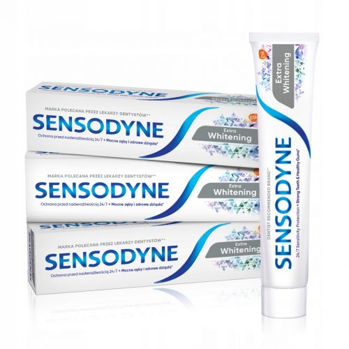  Pasta de dinti Sensodyne Extra Whitening Whitening 75 ml x3