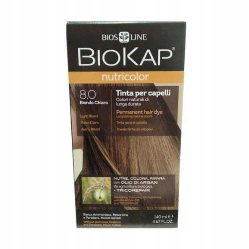  Vopsea de par Biokap Nutricolor 8.0 Blond Deschis