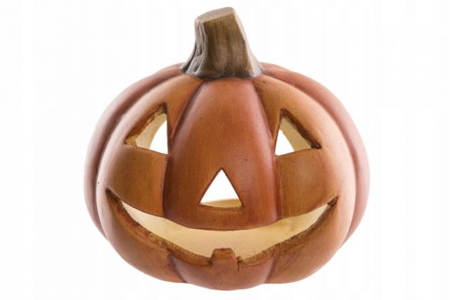  Lanterna de dovleac ceramica Lanterna de dovleac din ceramica Halloween Projektdecor 15 cm