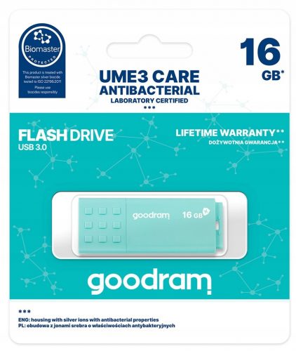  Pendrive GOODRAM UME3-0160CRR11 16 GB USB 3.0 verde