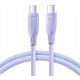  Joyroom USB tip C - cablu USB tip C 1 m violet