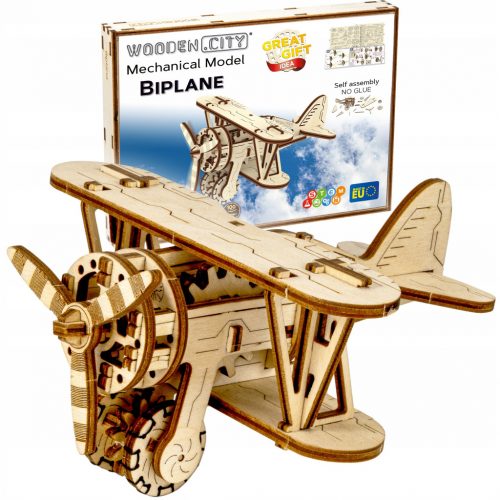  Puzzle cu avion 3D - Biplan