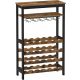 RACK pentru vin, raft loft, cuier rustic din sticla