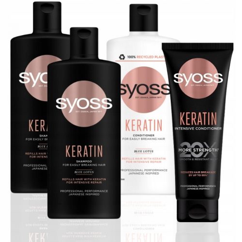  Syoss Set de par regenerant Keratin 4 buc.