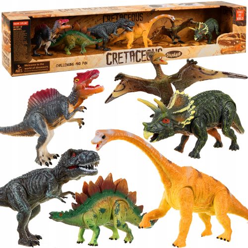  Dinozauri Set mare de figuri mobile Dinozauri x 6 Parc pentru copii