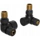  SET VALVE AXIALE MEXEN PENTRU RADIATOR, NEGRU