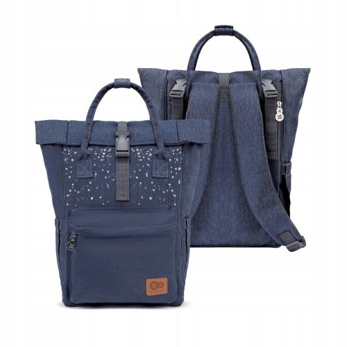  Geanta organizatoare pentru carucior Kinderkraft Moonpack confetti din denim