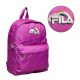  Rucsac scolar copii FILA, roz, mic, spatios, cu broderie logo