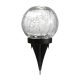  Lampa solara Superfire, neagra, 10 cm, 1 buc.