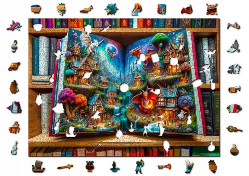  Enchanted Tales 1000 piese Wooden.City Wooden Puzzle