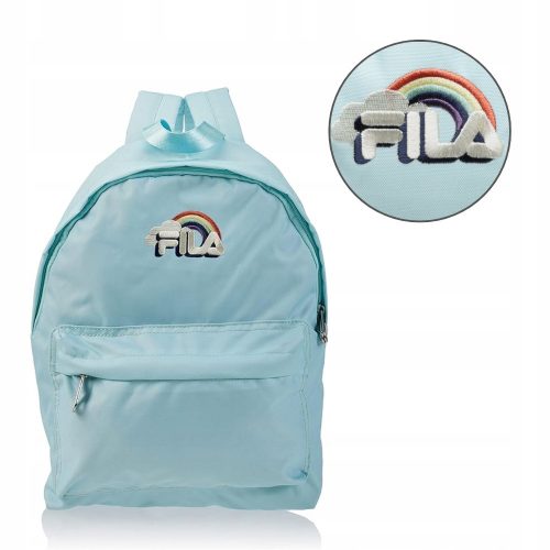  Rucsac FILA albastru pentru excursie scolara, mic, spatios, broderie logo